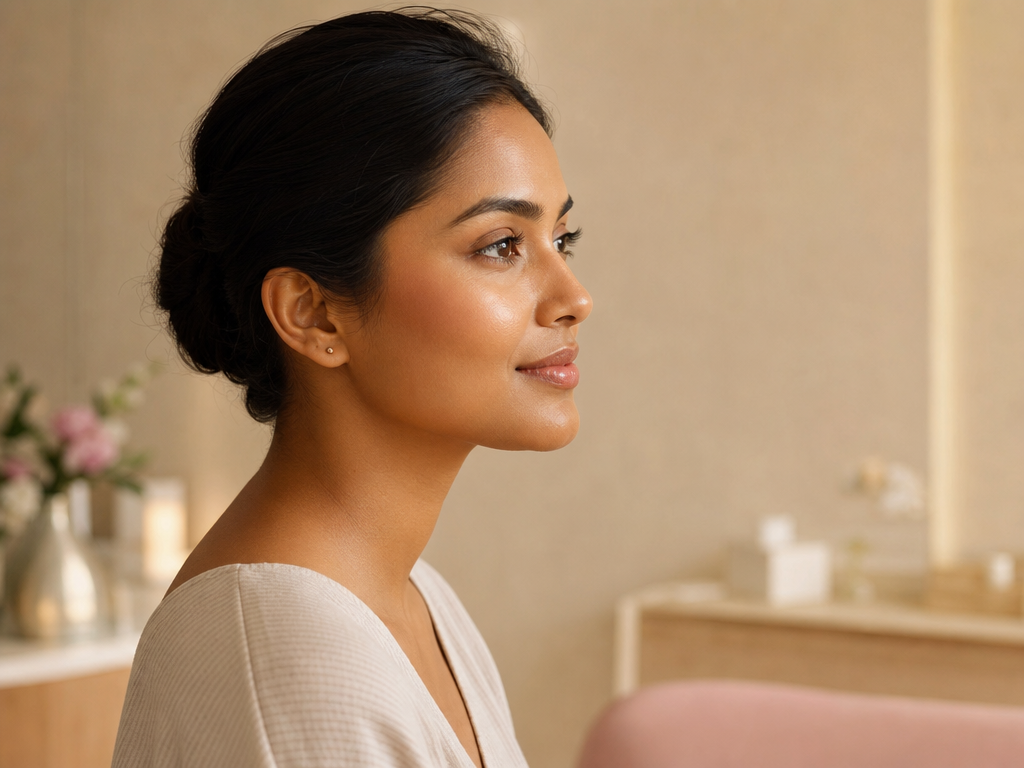 Glowing, even-toned skin after a CoLaz skin rejuvenation treatment